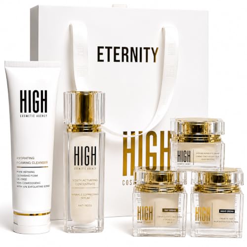 ETERNITY 5-Step Anti-Aging Skincare Set - Complete Face Care - Product Imagery