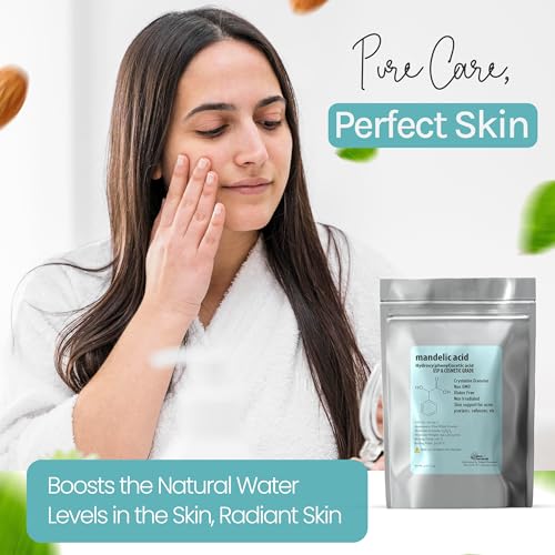 Mandelic Acid Powder 99.9% Purity, Cosmetic Grade DIY Skincare - Product Imagery