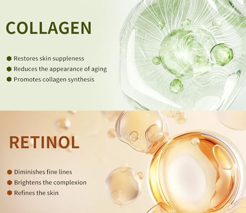 Pack of 10 Collagen Face Mask, Face Masks Skincare with Coenzyme - Product Imagery