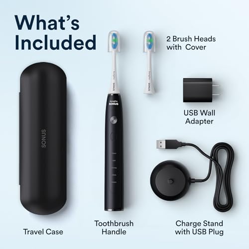 AURAGLOW Electric Toothbrush for Adults, Strong Sonic - Product Imagery