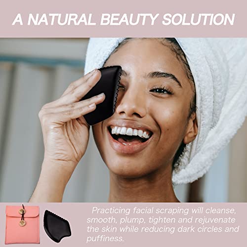 Gua Sha Facial Massage Tools, BianStone Traditional Face & Body - Product Imagery