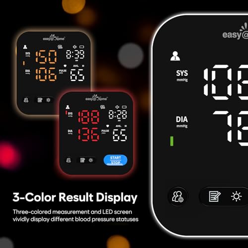 easy@Home Digital Talking Blood Pressure Monitor for Home Use - - Product Imagery