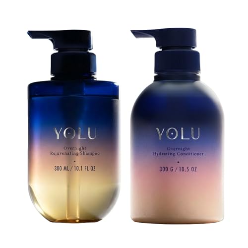 YOLU - Night Repair Shampoo and Conditioner Set - Japanese Hair Care for Damaged Hair - Sulfate Free, Frizz Control & Hy