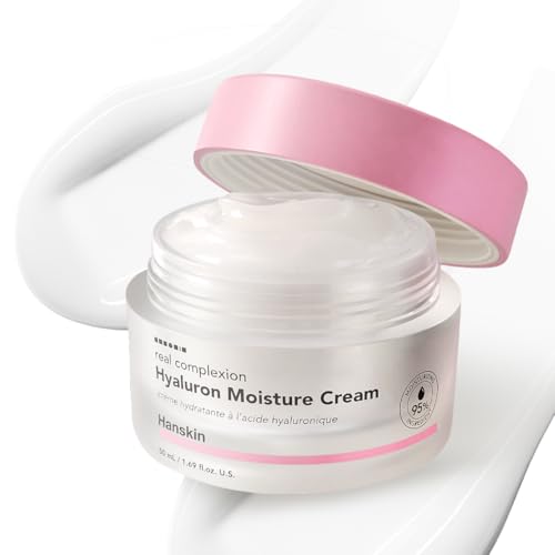 Hanskin Hyaluron Moisture Cream, Face Moisturizer for Dry Skin, 1.69 fl oz