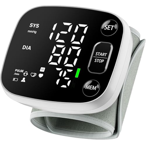 Oklar Wrist Blood Pressure Monitor, FDA Cleared Rechargeable BP - Product Imagery