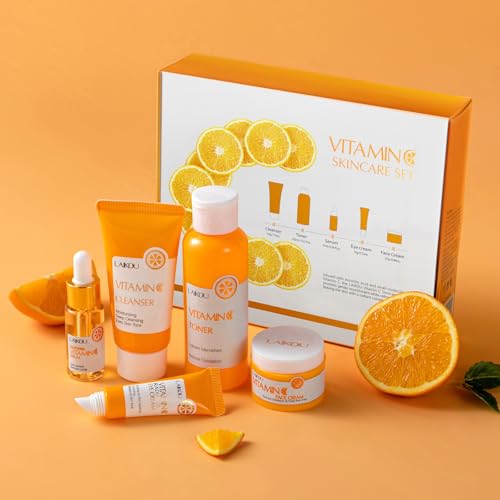 LAIKOU Vitamin C Skin Care, Skin Care Set Beginner Kit - Product Imagery