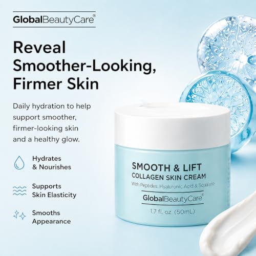 Global Beauty Care Smooth & Lift Collagen Skin Cream - Hydrating - Product Imagery
