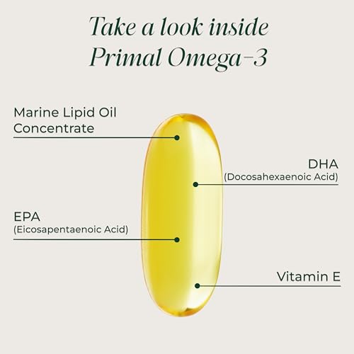 Primal Harvest Omega-3 - Daily Supplement, Gluten, Dairy & Soy - Product Imagery