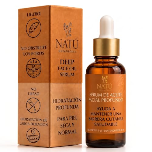 Deep Hydrating Face Oil Serum for Dry & Normal Skin - 1 fl oz - Product Imagery