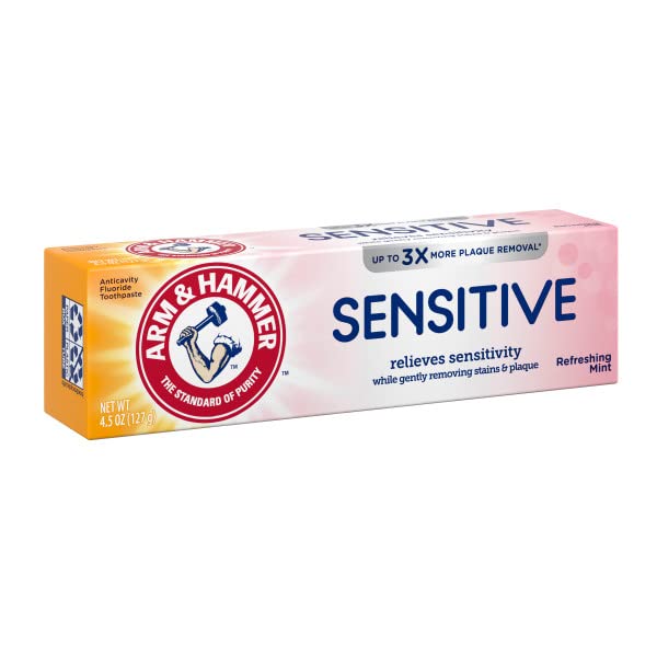 ARM & HAMMER Sensitive Teeth & Gums Toothpaste 4.5 oz (Pack of 2) - Product Imagery