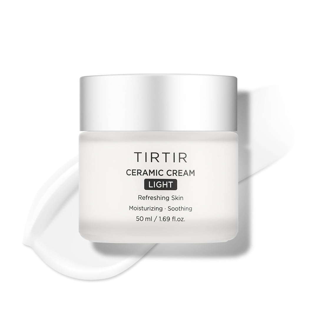 TIRTIR Ceramic Cream Light | Deep moisturizer for Glass Skin, Polyglutamic acid, Centella Asiatica Extract, Skin barrier