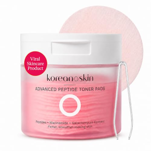 KoreanaSkin Advanced Peptide Toner Pads 60 Count Glass Skin - Koreana Skin Official Imagery - 1