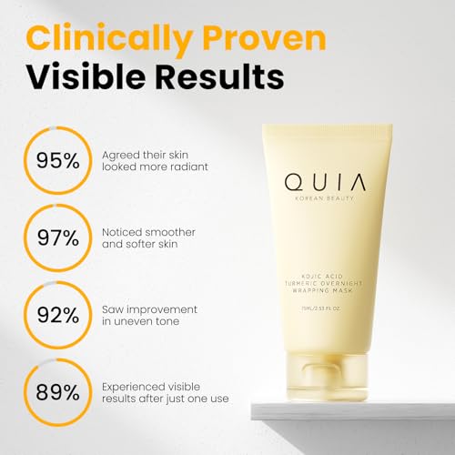 QUIA Turmeric + Kojic Acid Overnight Wrapping Mask for Glowing - Product Imagery