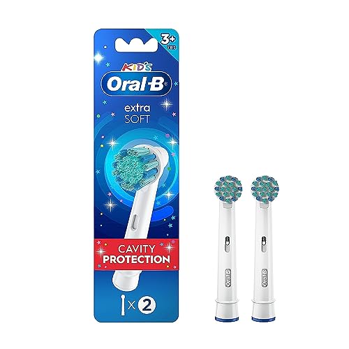 Oral-B Kids Extra Soft Replacement Brush Heads, 2 Count, Cavity - Product Imagery