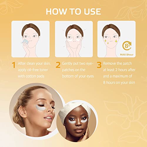 Under Eye Patches for Dark Circles with Overnight Brightening - Product Imagery