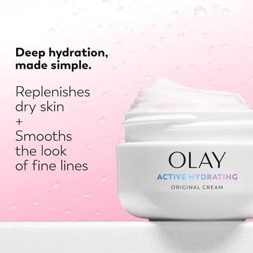 Olay Active Hydrating Cream Face Moisturizer, 1.9 fl oz - Product Imagery