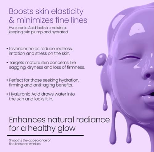 TIK TOK Viral Hyaluronic acid lavender Bio Collagen Peel Off - Product Imagery