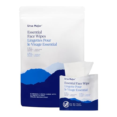 Ursa Major Essential Face Wipes | Natural, Biodegradable, - Product Imagery