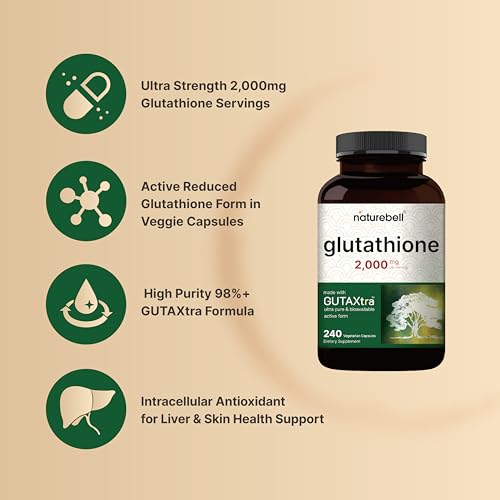 NatureBell Glutathione Supplement 2,000mg Per Serving, 240 - Product Imagery