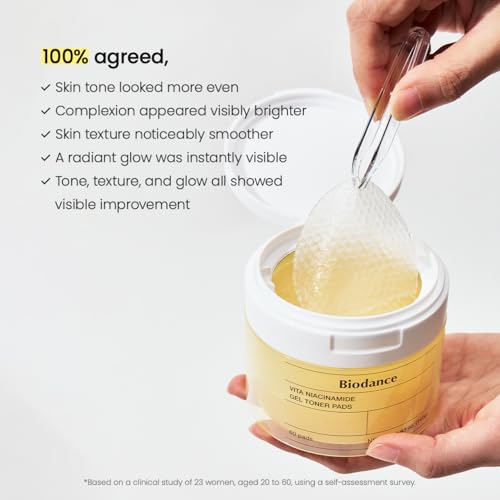 BIODANCE Radiance & Firming Duo: Vita Niacinamide Gel Toner Pads - Product Imagery