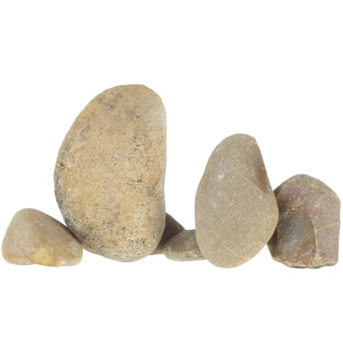KYELERFUN Large River Rocks Aquarium Pebbles Rocks Fish Tank Stones 5lb (2-5 inch) – River Rocks, STONE, 2-7 INCH 2-5 IN
