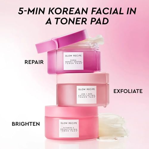 Glow Recipe Toner Pads Kit Trial Set, 12-Piece Korean Toner Pad - Product Imagery