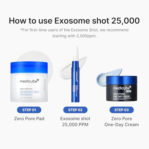 medicube Exosome Shot Zero 25,000 PPM Spicule Facial Serum | - Product Imagery