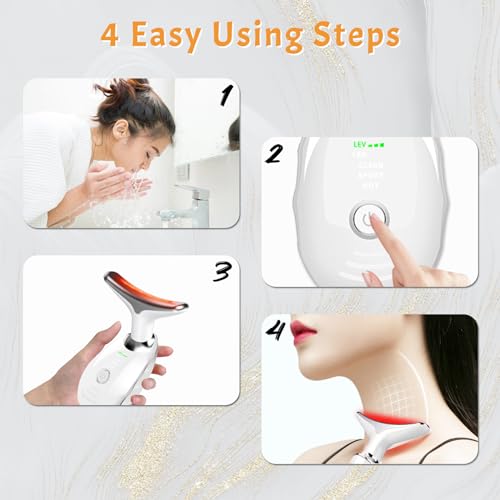 7 Color Face and Neck Massager for Skin Care, Multifunctional - Product Imagery