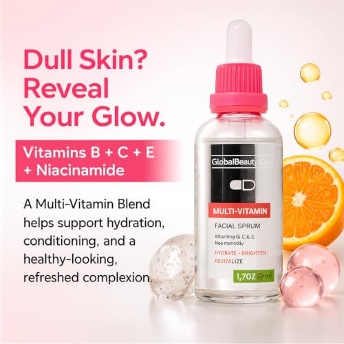 Global Beauty Care Multi-Vitamin Facial Serum, Hydrating Face - Product Imagery
