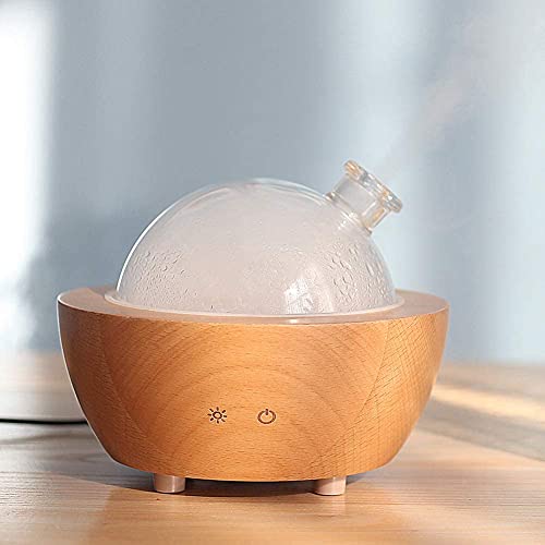 Glass Aromatherapy Essential Oil Diffuser, 200ml Natural Wood - Product Imagery