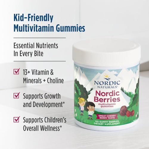 Nordic Naturals Nordic Berries Multivitamin, Kids Gummies - 120 - Product Imagery