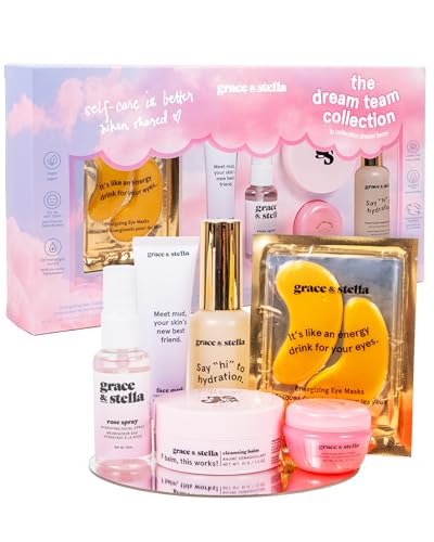 grace & stella Award Winning Skin Care Set - Gift Set for Women - Product Imagery