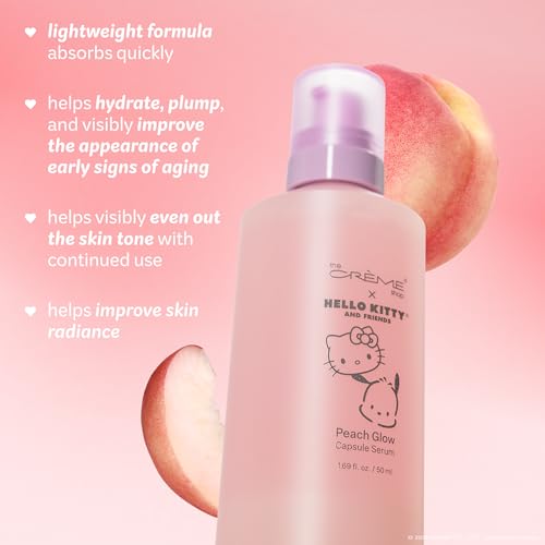 The Crème Shop x Hello Kitty Peach Glow Niacinamide Serum, - Product Imagery