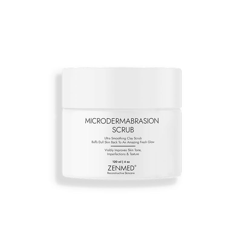 ZENMED Renewing MicroDermabrasion Complex - 4 oz. 100% Vegetarian Formula of Heavy Mineral Clay Created To Minimize Visi