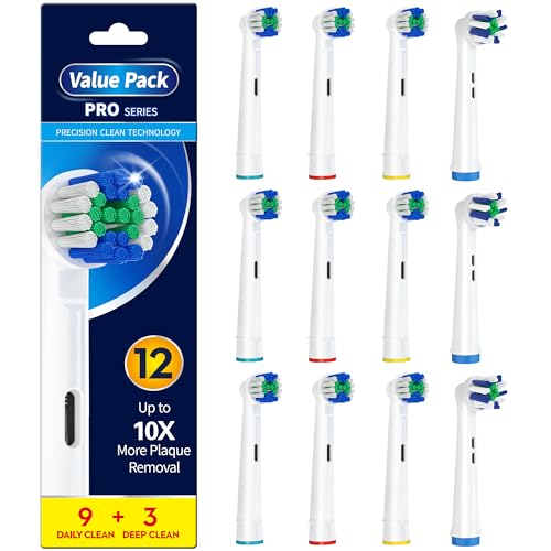 Replacement Toothbrush Heads Compatible with Oral B Braun, - Product Imagery