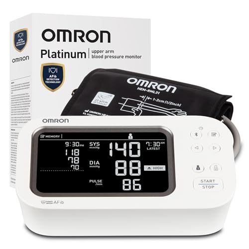 OMRON Platinum Blood Pressure Monitor & Upper Arm Blood Pressure - Product Imagery