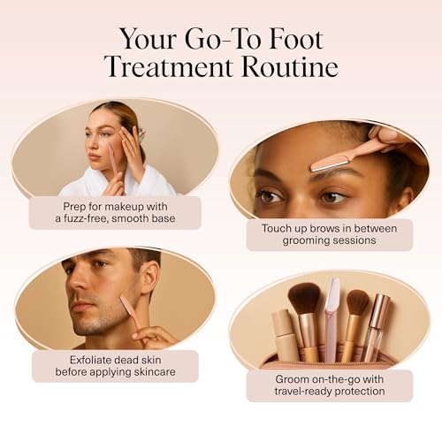 Kitsch Dermaplane Razor for Women Face – Terracotta, 6 pcs - Product Imagery