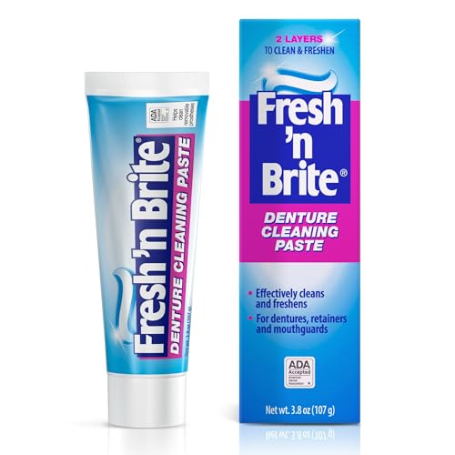 Fresh 'n Brite Denture Cleaner Paste, ADA Accepted Dual Action - Product Imagery
