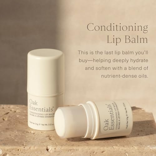 Oak Essentials Conditioning Lip Balm, Shea Butter & Argan Oil, - Product Imagery