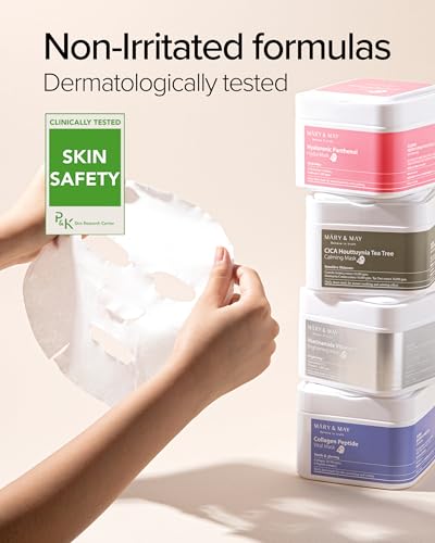 Mary&May Hyaluronic Panthenol Daily Sheet Mask, 30 Sheets - Product Imagery