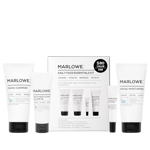 MARLOWE. Men's Skin Care Gift Set, Daily Essentials Face Kit - Product Imagery
