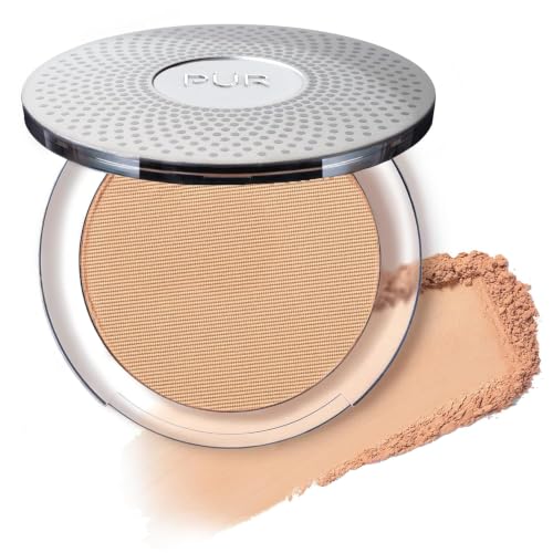 PÜR 4-in-1 Pressed Mineral Makeup Powder Foundation with SPF 15 – 09. MN5/Golden Medium, Gluten Free