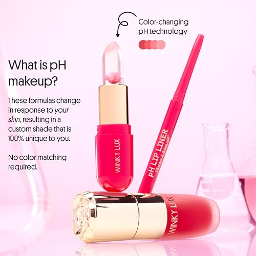 Winky Lux Flower Balm - pH Color Changing Lip Balm, Pink Flower - Product Imagery
