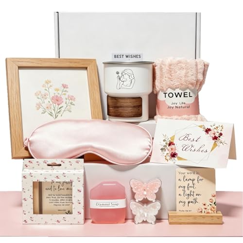 Nythriel Christian New Mom Gift Baskets, Birthday Gift Box Ideas for Women, Mom, Her, Mothers, Girl, Get Well Soon Gift 