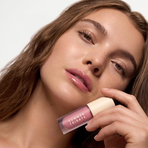 Summer Fridays Dream Lip Oil - Hydrating Tinted Lip Gloss Oil - - Product Imagery
