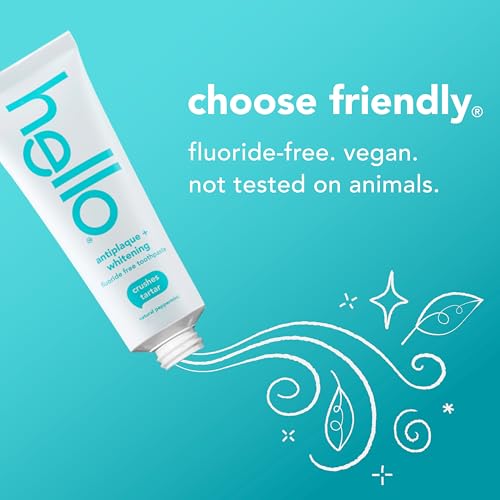 Hello Antiplaque and Whitening Fluoride Free Toothpaste, 5 Oz - Product Imagery