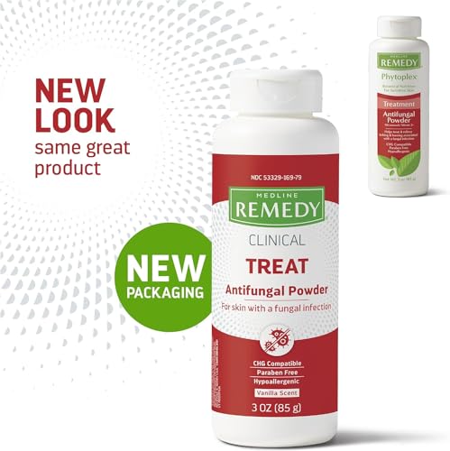 Medline Remedy Phytoplex Antifungal Powder, Skin Treatmeant with - Product Imagery