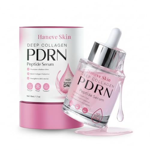 Haneve Skin PDRN Serum (50ml/1.69oz – 67% More) – Salmon DNA Peptide Face Serum with Niacinamide, Hydrolyzed Collagen – 
