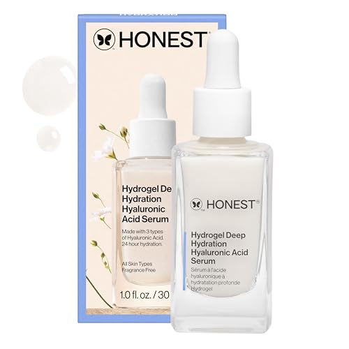 Honest Beauty Hydrogel Deep Hydration Hyaluronic Acid Serum, 1 fl oz – Cruelty Free, Hypoallergenic, Vegan, Unscented