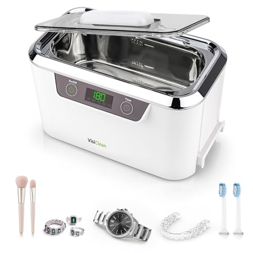 Ultrasonic Cleaner, Professional Ultrasonic Jewelry Cleaner for Diamond Ring, Silver, Gold, Earrings, Necklaces, Glasses